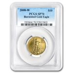 2008-W 1/4 oz Burnished American Gold Eagle MS/SP-70 PCGS