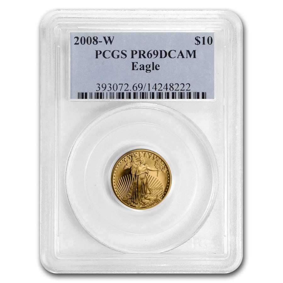 2008-W 1/4 oz Proof American Gold Eagle PR-69 DCAM PCGS