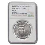 2008-W 1 oz Burnished American Platinum Eagle MS/SP-70 NGC