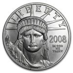 2008-W 1 oz Burnished American Platinum Eagle (w/Box & COA)
