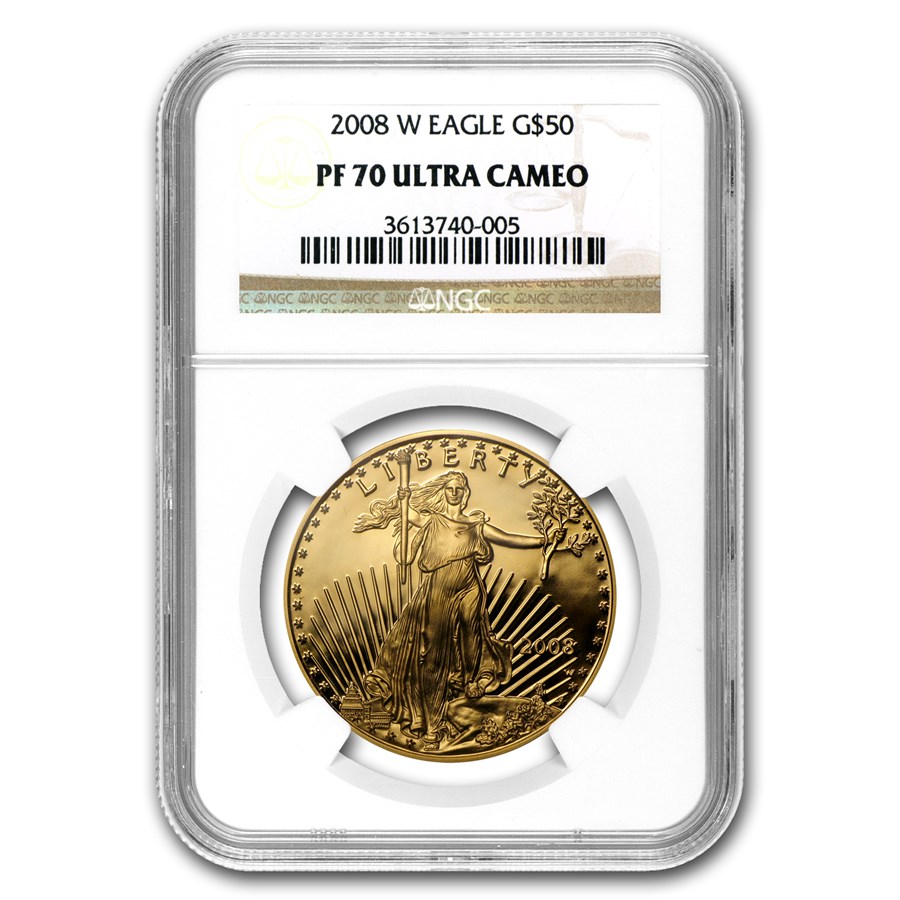 2008-W 1 oz Proof American Gold Eagle PF-70 UCAM NGC