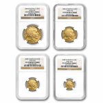 2008-W 4-Coin Proof Gold Buffalo Set PF-70 NGC