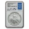 2008-W Burnished American Silver Eagle MS-70 NGC (Rev '07, Moy)