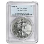2008-W Burnished American Silver Eagle SP-69 PCGS