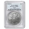 2008-W Burnished American Silver Eagle SP/MS-69 PCGS (Rev '07)