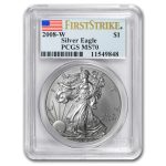 2008-W Burnished American Silver Eagle SP/MS-70 PCGS (FS)