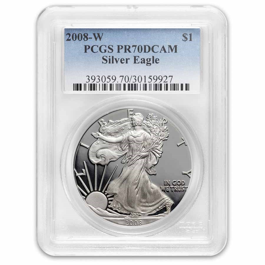 2008-W Proof American Silver Eagle PR-70 PCGS