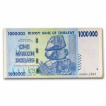 2008 Zimbabwe 1 Million Dollars Fort Bull Avg Circ