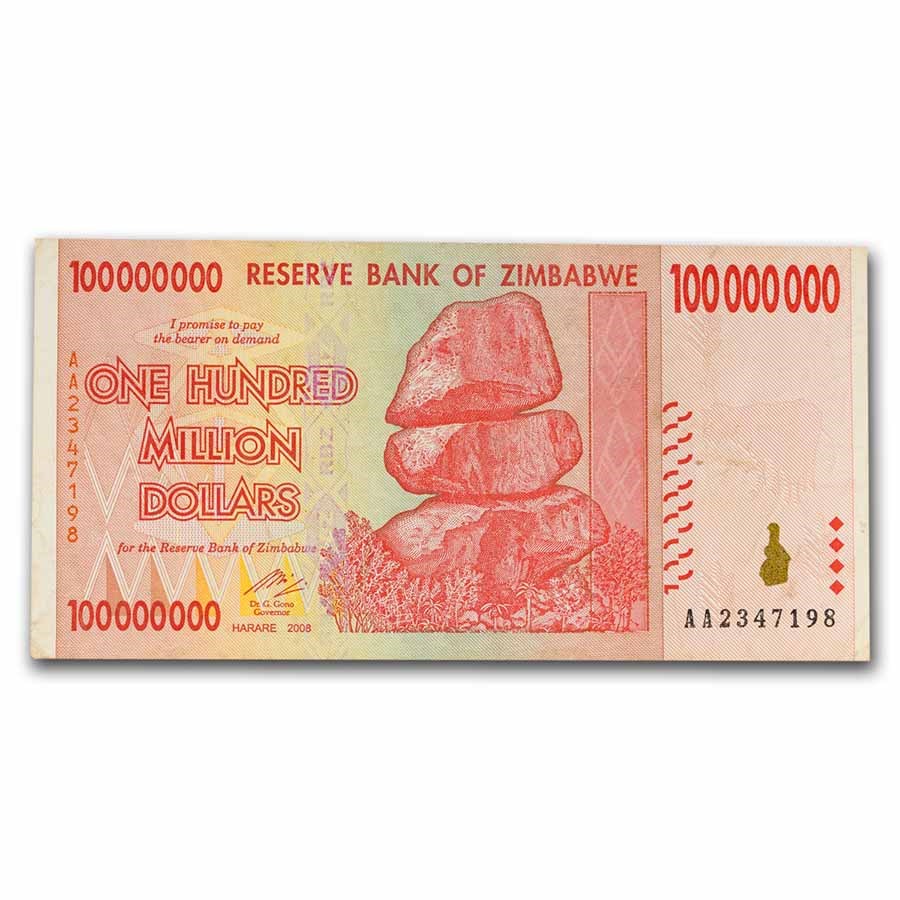 2008 Zimbabwe 100 Million Dollars Grain Elevators Avg Circ