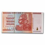2008 Zimbabwe 20 Trillion Dollars Miner/Grain Elevators Unc