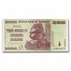 2008 Zimbabwe 200 Million Dollars Building Statue Unc