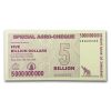 2008 Zimbabwe 5 Billion Dollars Giraffe Grain Elevators Unc