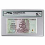 2008 Zimbabwe 50 Trillion Dollars Dam Elephant CU-67 EPQ PMG