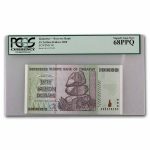 2008 Zimbabwe 50 Trillion Dollars Dam Elephant CU-68 PPQ PCGS