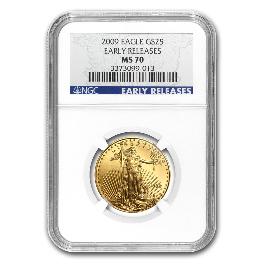 2009 1/2 oz American Gold Eagle MS-70 NGC (Early Releases)