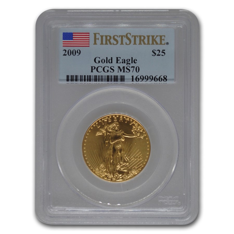 2009 1/2 oz American Gold Eagle MS-70 PCGS (FirstStrike®)