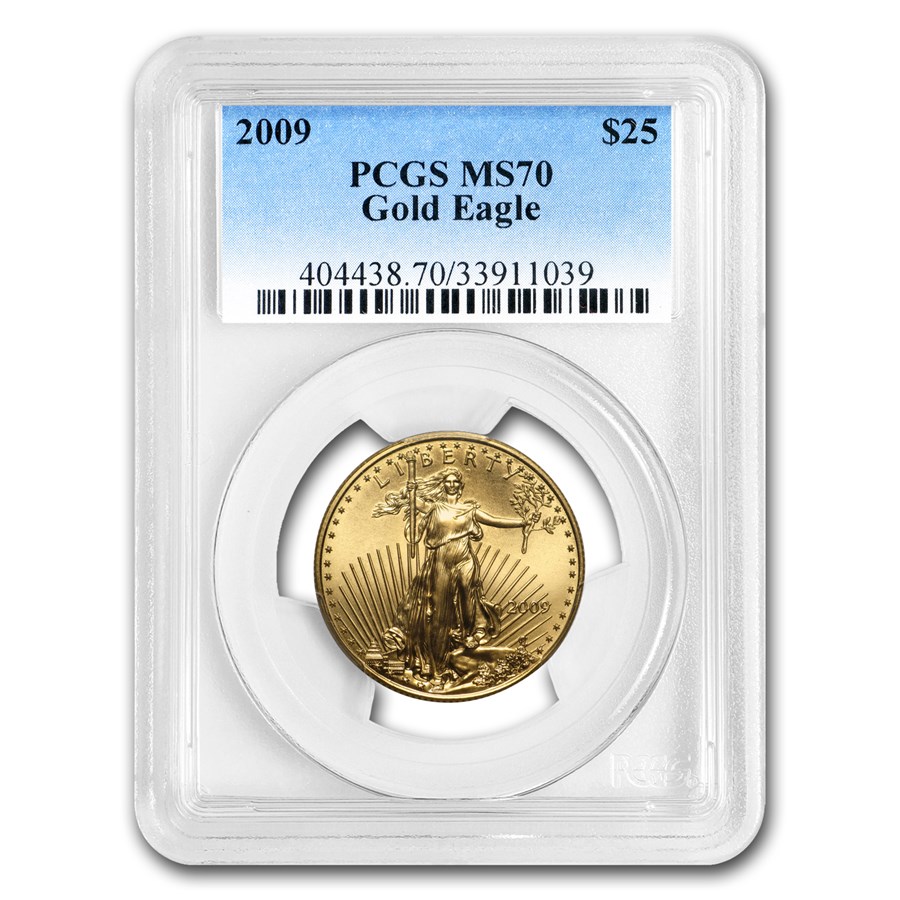 2009 1/2 oz American Gold Eagle MS-70 PCGS