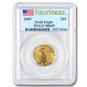 2009 1/4 oz American Gold Eagle MS-69 PCGS (FS)