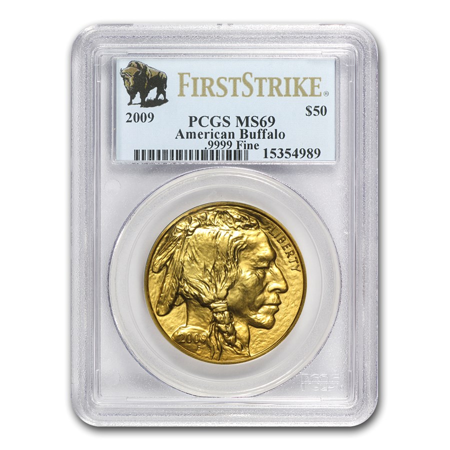 2009 1 oz Gold Buffalo MS-69 PCGS (FirstStrike®)