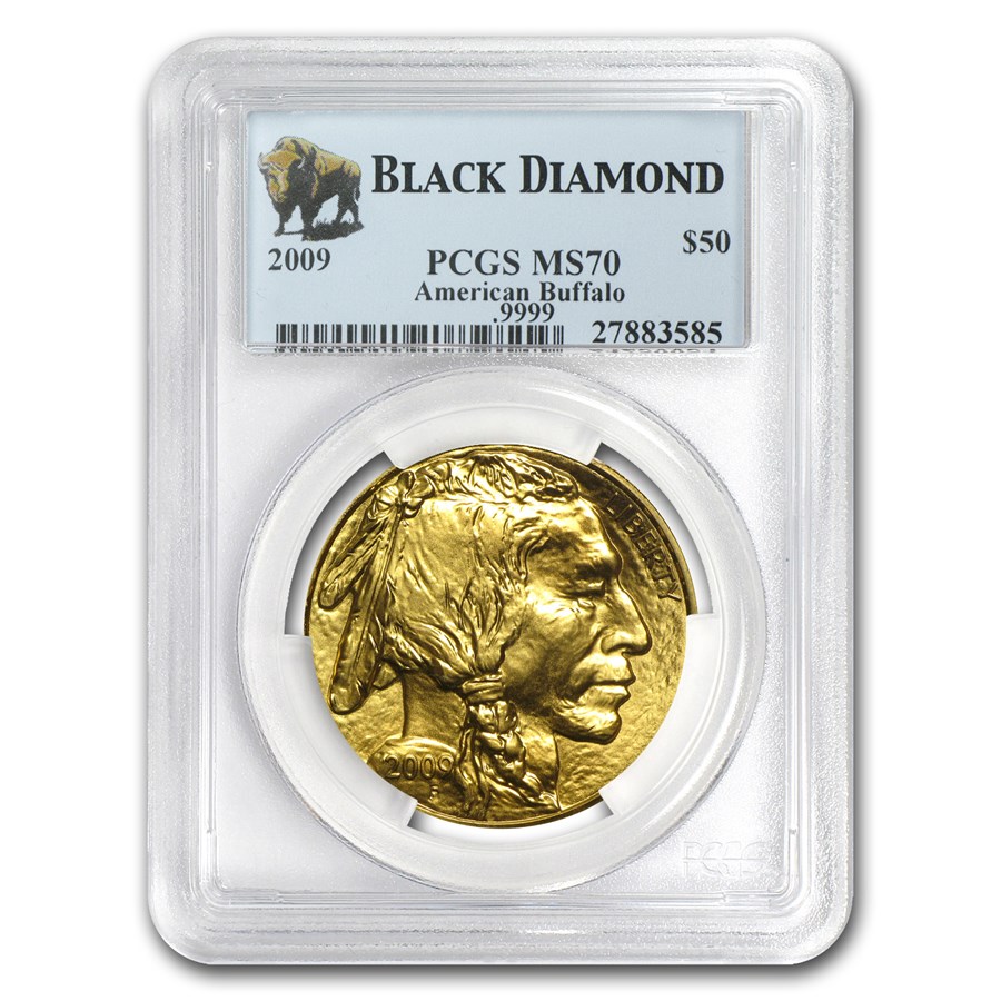 2009 1 oz Gold Buffalo MS-70 PCGS (Black Diamond)