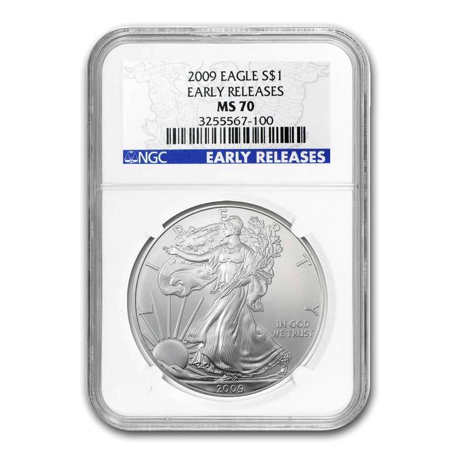 2009 American Silver Eagle MS-70 NGC (Early Releases)