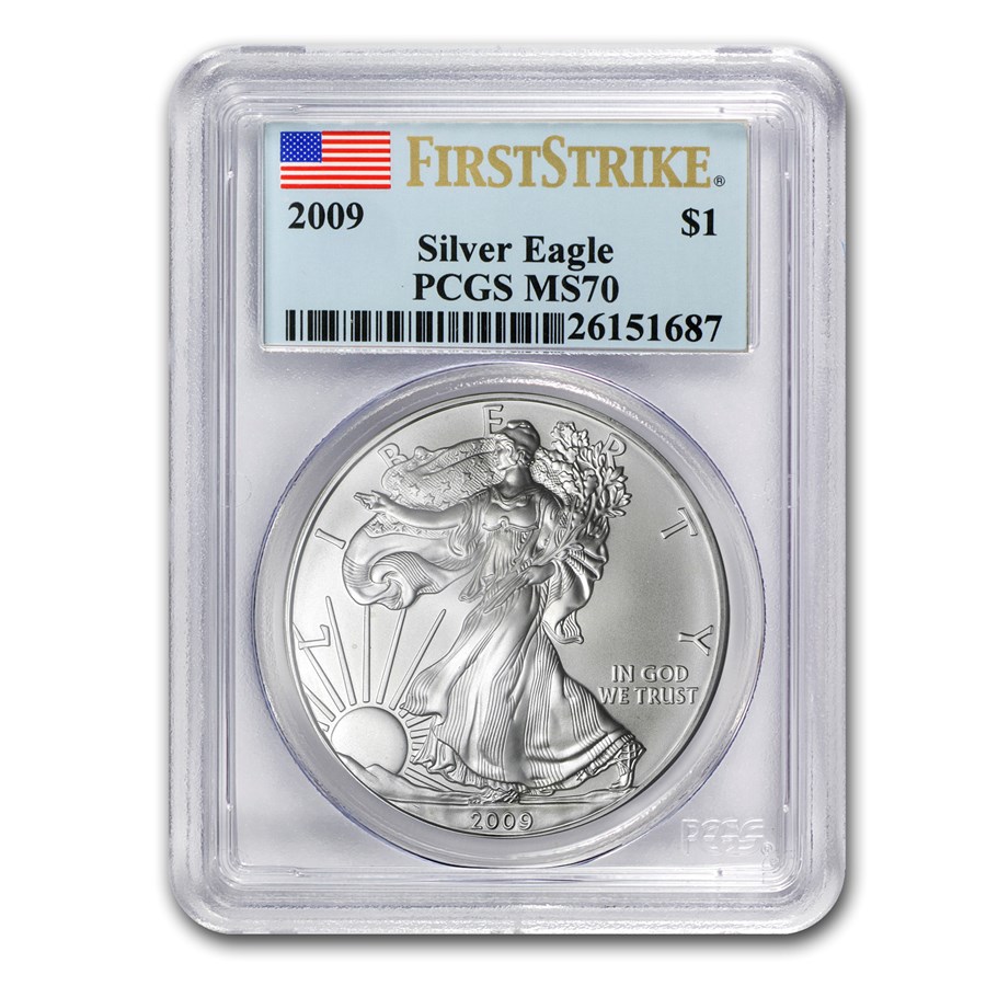 2009 American Silver Eagle MS-70 PCGS (FirstStrike®)