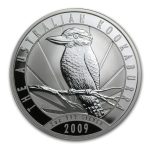 2009 Australia 2 oz Silver Kookaburra BU