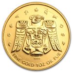 2009 Canada 1 oz Gold Maple BU (Vancouver Olympics, T'bird)