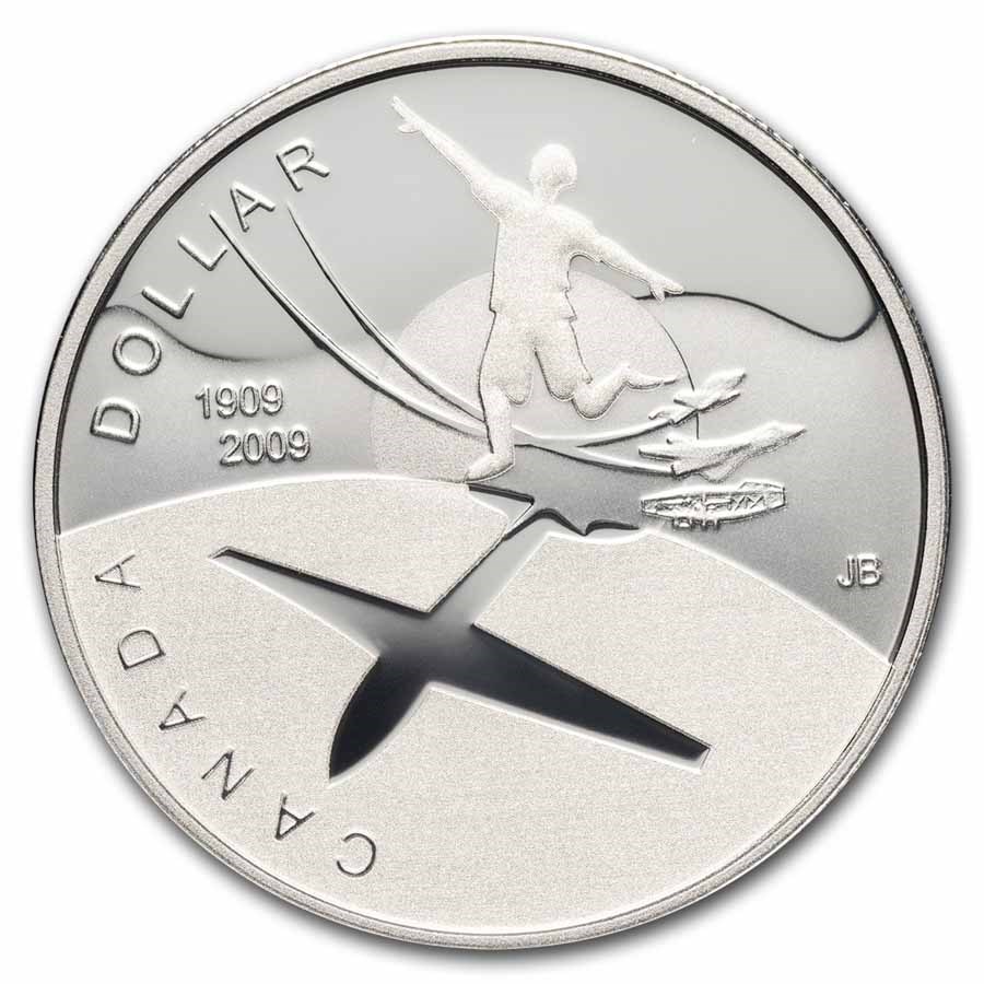 2009 Canada Silver Dollar Proof (Centennial of Flight in Canada)