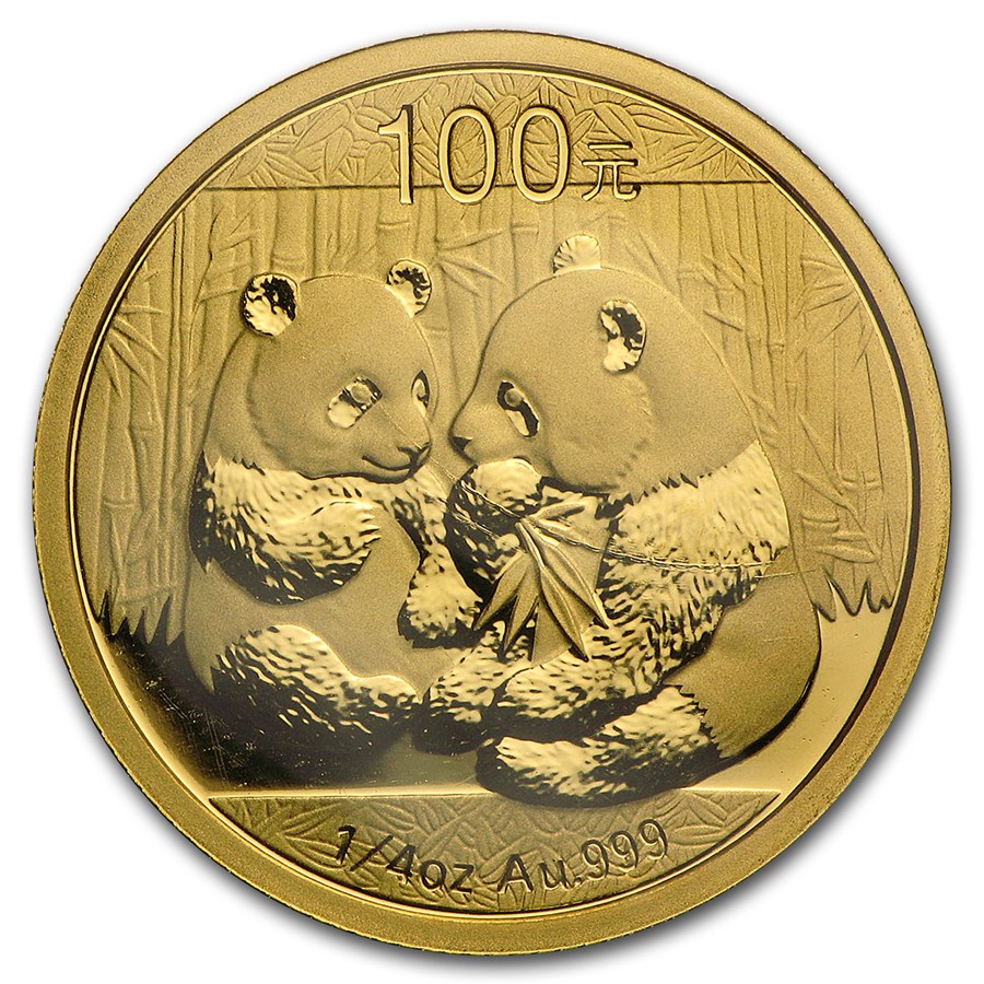 2009 China 1/4 oz Gold Panda BU (Sealed)