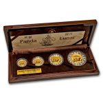 2009 China 4-Coin Gold/Silver Panda Lunar Ox Prestige Proof Set