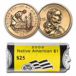 2009-D Native Amer $1 - Three Sisters (25-Coin Roll) BU