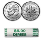 2009-D Roosevelt Dime 50-Coin Roll BU