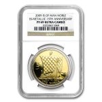 2009 Isle of Man Bi-Metallic Noble PF-69 NGC (15th Anniv)