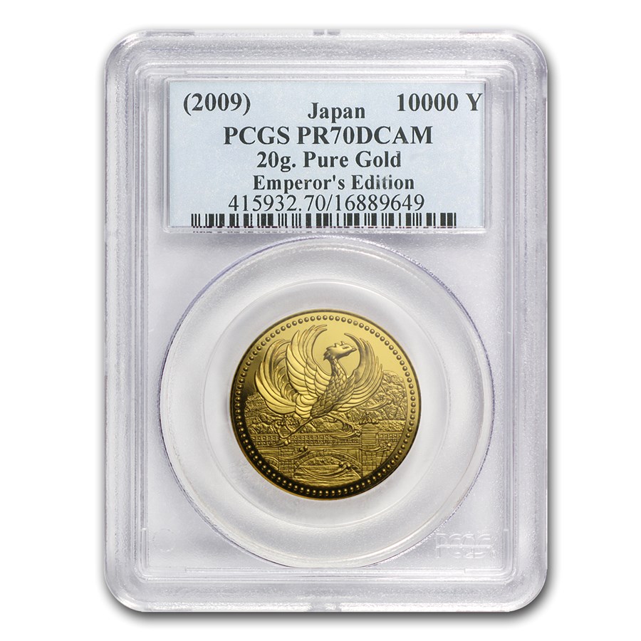 2009 Japan Gold 10K 20th Anniv Emperor's Enthronement PR-70 PCGS