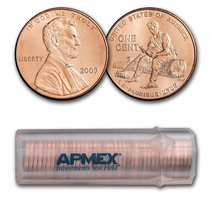 2009 Lincoln Cent Formative Years 50-Coin Roll BU