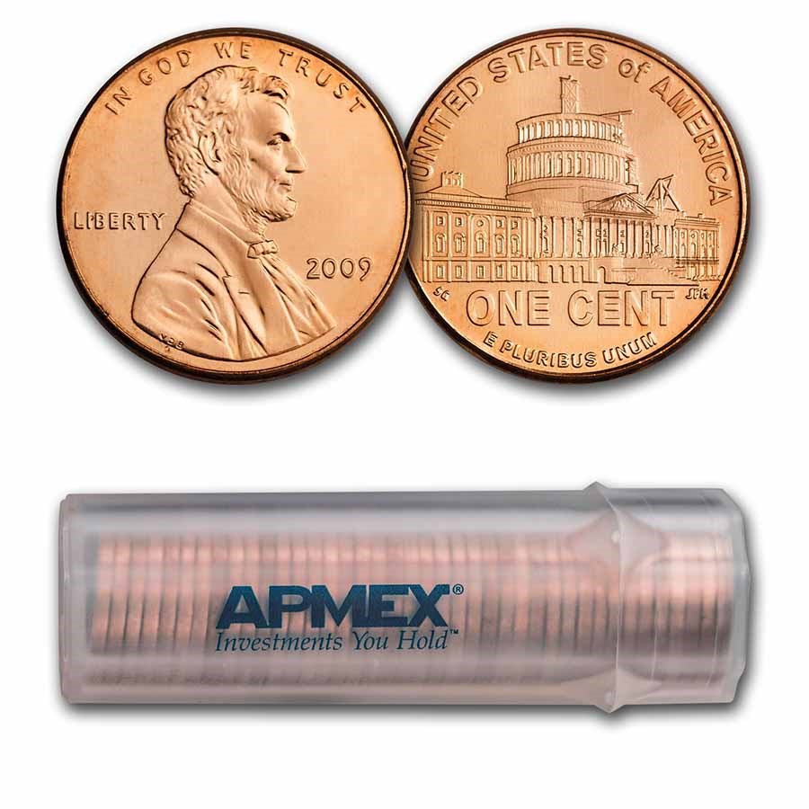 2009 Lincoln Cent Presidency 50-Coin Roll BU