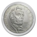 2009-P Abraham Lincoln $1 Silver Commem BU (Capsule only)