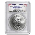 2009-P Abraham Lincoln $1 Silver Commem MS-70 PCGS