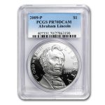 2009-P Abraham Lincoln $1 Silver Commem PR-70 PCGS