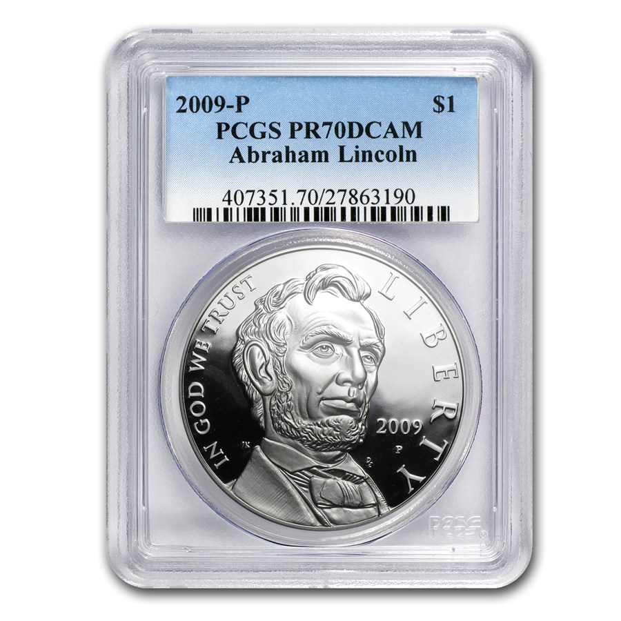 2009-P Abraham Lincoln $1 Silver Commem PR-70 PCGS