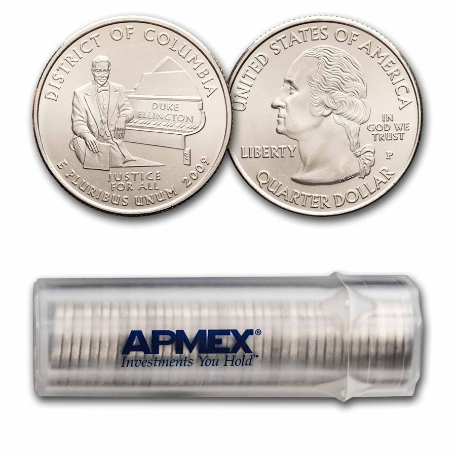 2009-P District of Columbia Quarter 40-Coin Roll BU