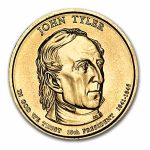 2009-P John Tyler 25-Coin Presidential Dollar Roll