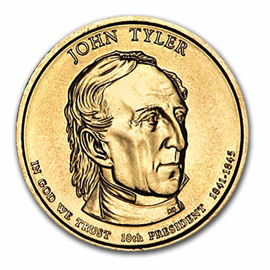 2009-P John Tyler 25-Coin Presidential Dollar Roll