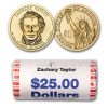 2009-P Zachary Taylor 25-Coin Presidential Dollar Roll