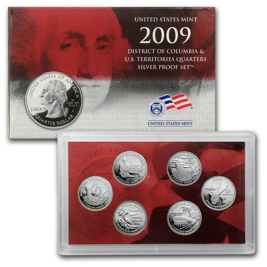 2009-S D.C. and U.S. Territories Quarters Proof Set (Silver)