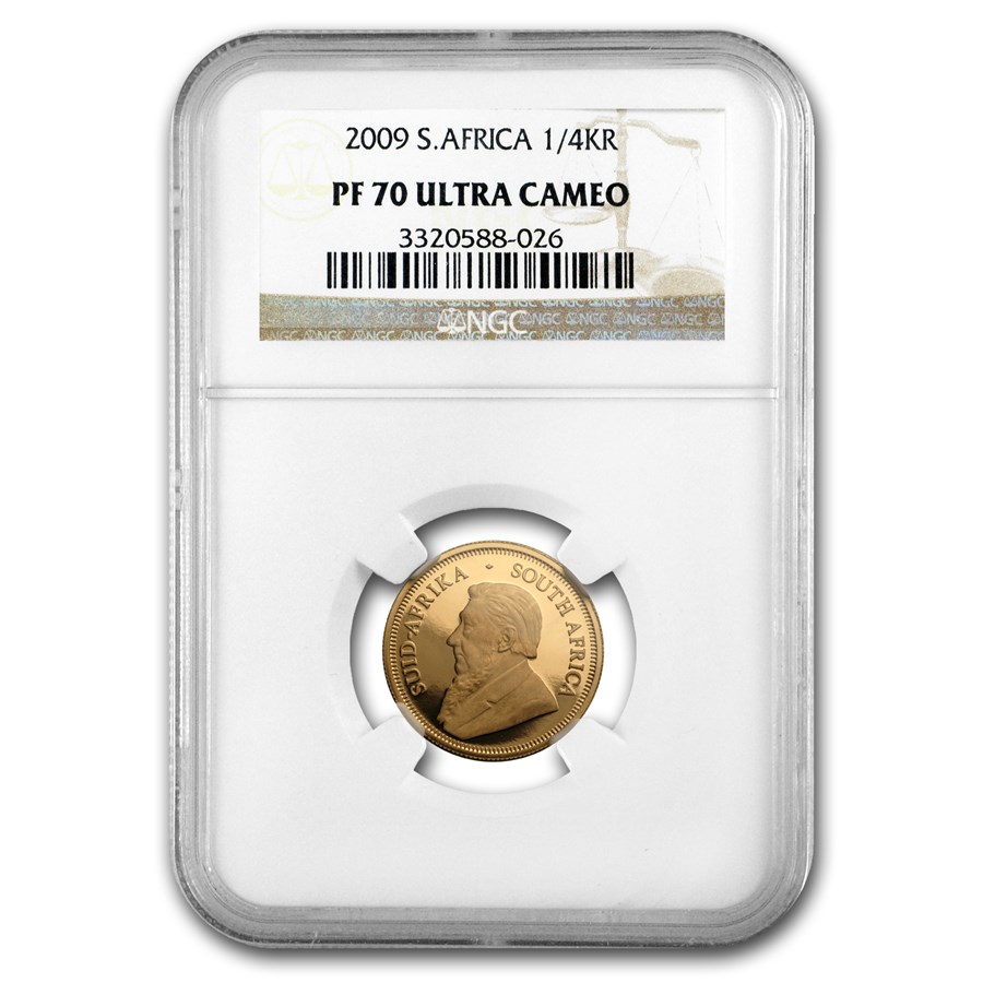 2009 South Africa 1/4 oz Gold Krugerrand PF-70 NGC