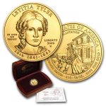 2009-W 1/2 oz Gold Letitia Tyler BU (w/Box & COA)