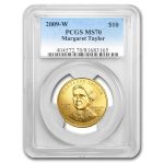 2009-W 1/2 oz Gold Margaret Taylor MS-70 PCGS