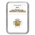 2010 1/10 oz American Gold Eagle MS-69 NGC